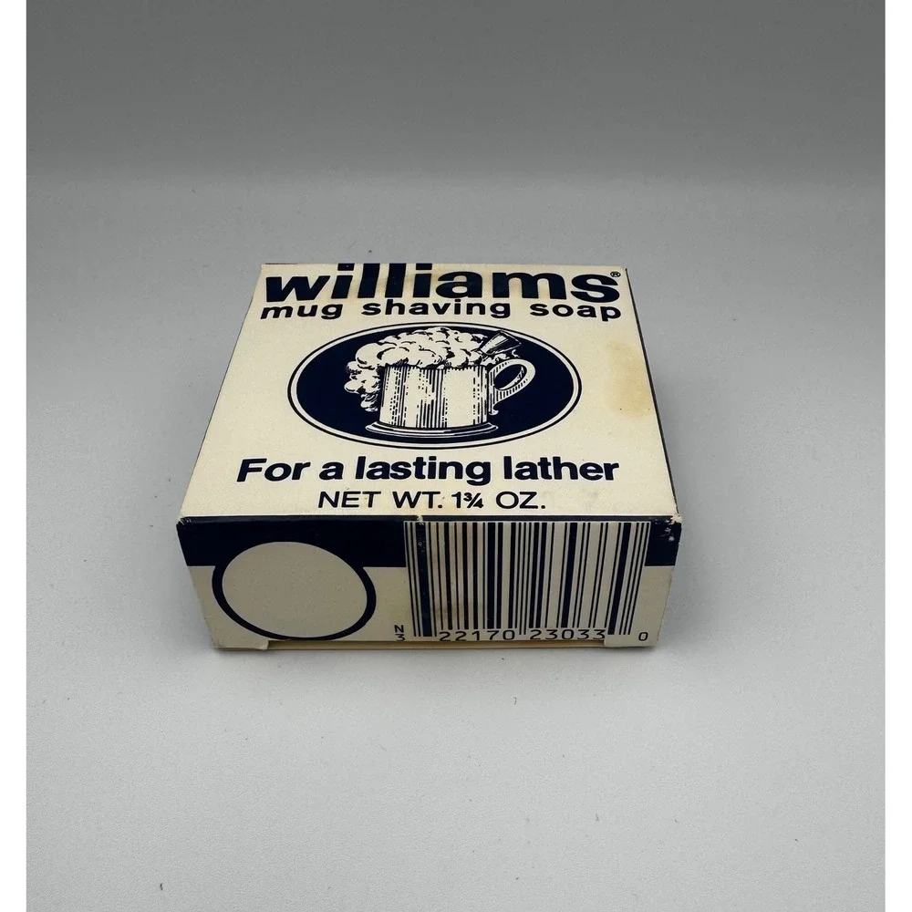 NOS Vintage Williams Mug Shaving Soap 1.75 oz Discontinued Original Formula